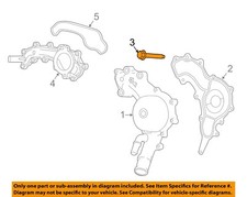 CHRYSLER OEM 17-23 1500 Cooling Water Pump-Water Pump Bolt 6511770AA