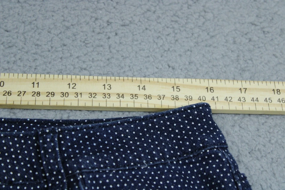 Falda Earl Jean Mujer 10 Azul Marino Lunares Línea A Frontal Cremallera Carrera Informal Foto 4 de 4