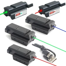 Tactical Red Green Blue Dot Laser Sight Low Profile 20mm Picatinny Rail Handgun