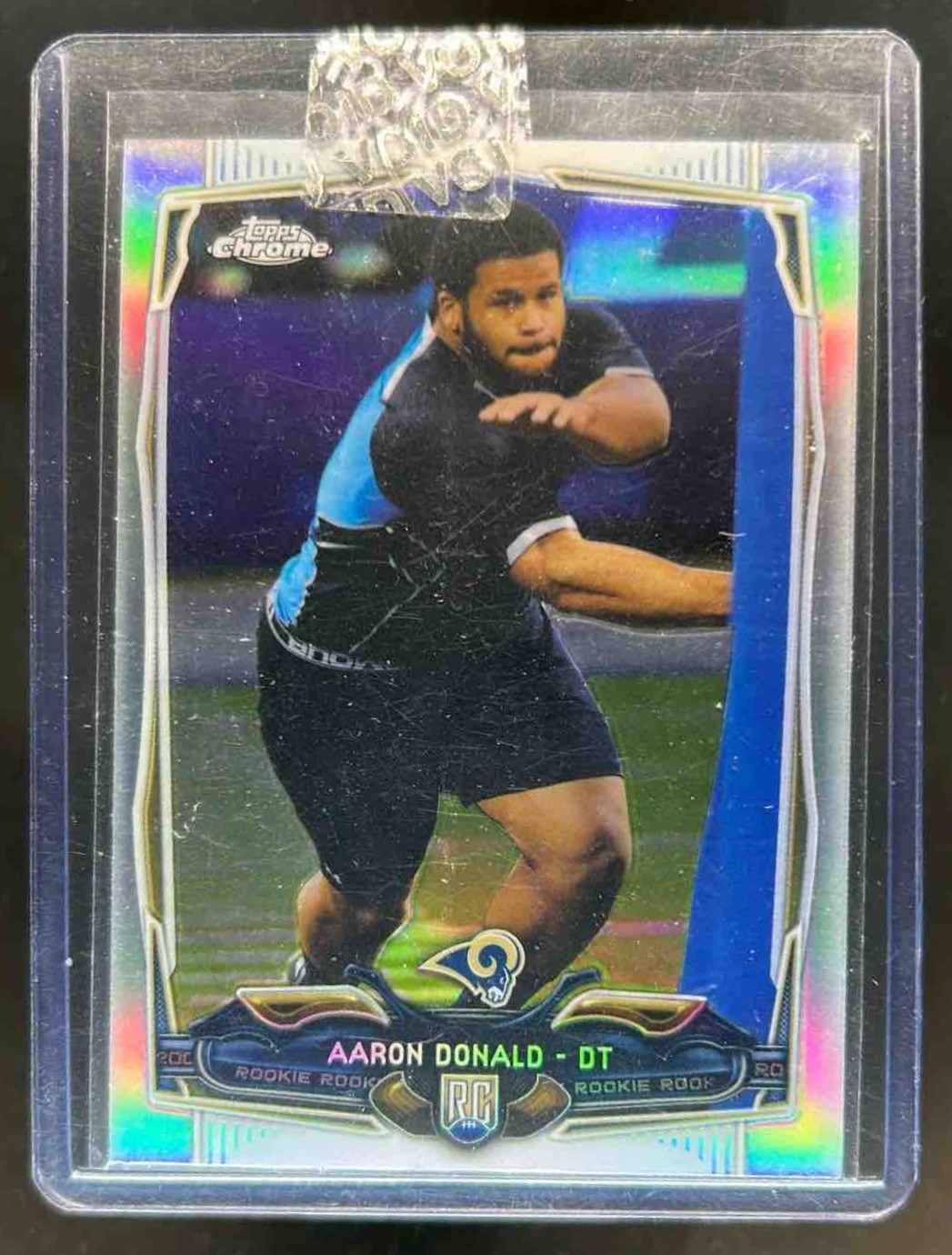 2014 Topps Chrome Aaron Donald Refractor Rookie RC #175 Rams