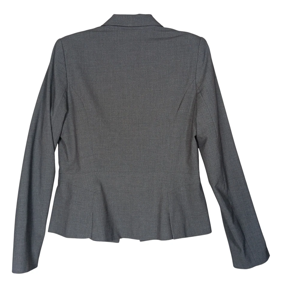 Worthington Blazer Size 12 Gray One Button Closure No Pockets Fully Lined - Image 4 of 4