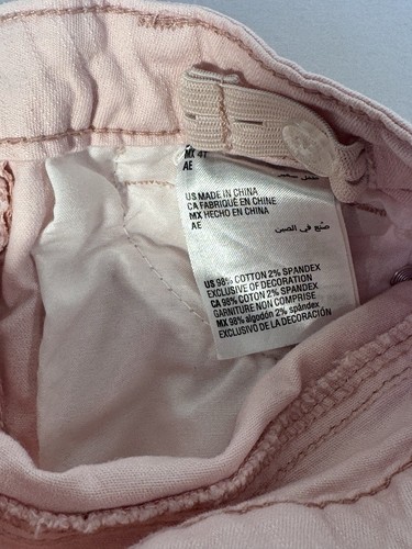 Epic Threads Pink Denim Shorts Adjustable Distressed Cuff Bottoms Girls Sz 4T - Picture 11 of 11