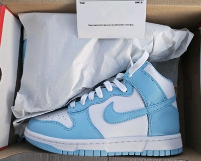 Nike Dunk High Retro UNC BLUE CHILL Mens 7 Womens 8.5 NEW BOX authentic Sneaker