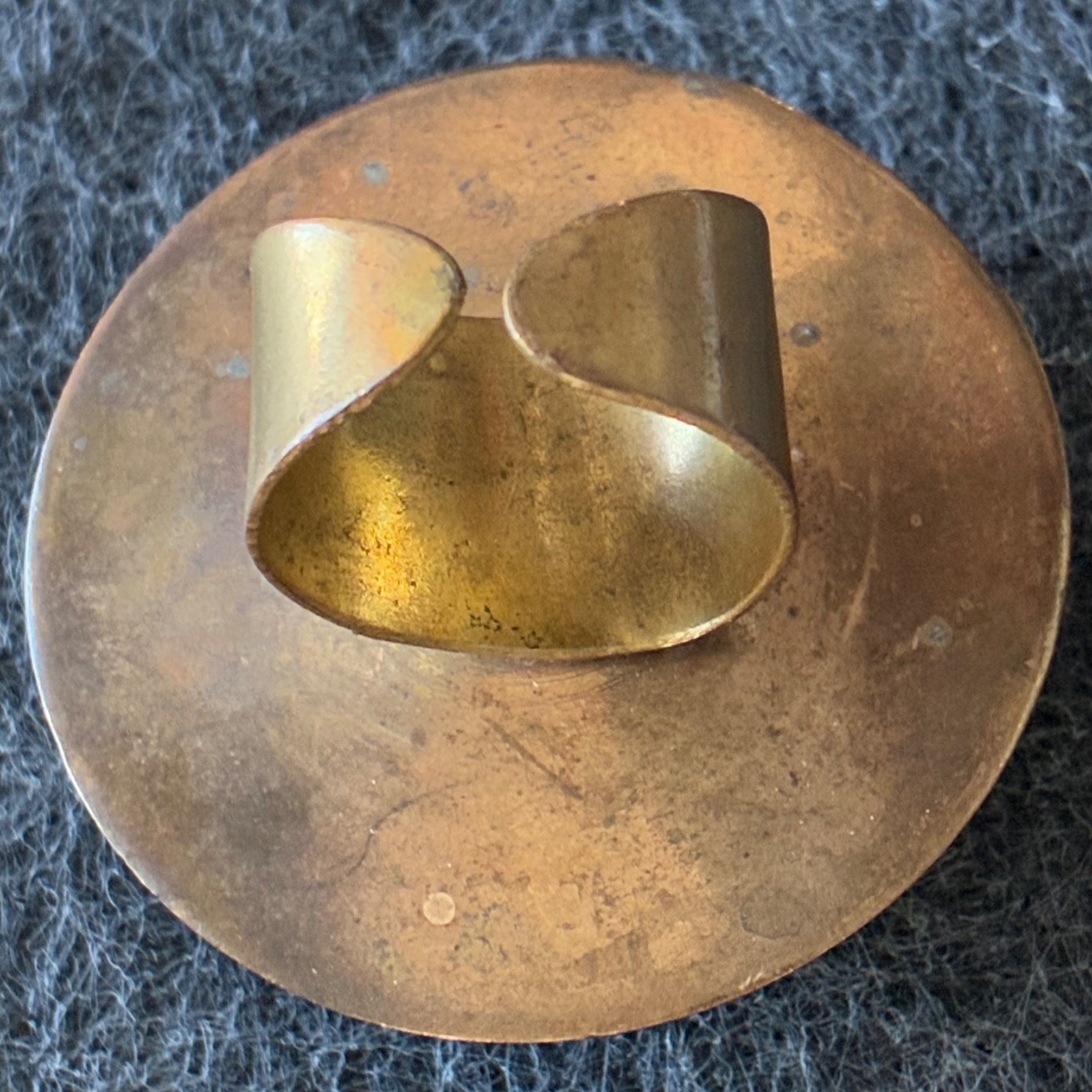 Vintage Peacock Feather Statement Ring Adjustable - image 16