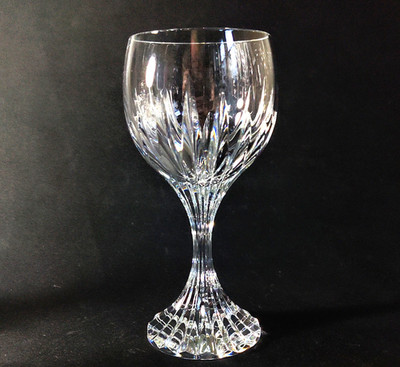 RARE BACCARAT MASSENA AMERICAN WHITE WINE GLASS, Cut Crystal, 6 3/8'', 8 Oz