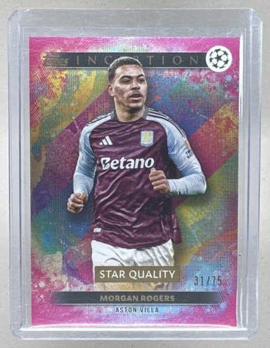 Morgan Rogers 2024 Topps Inception UEFA Club Competition #56 Pink /75