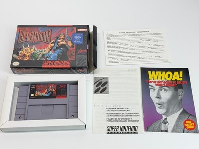 Blackthorne (Super Nintendo SNES) Game Box & Inserts Authentic & Tested
