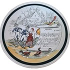Vintage French Terre de Fer Decorative Plate Mignon — photo 1