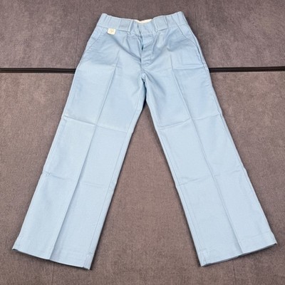 NWT Vintage Dedi Workwear D.A.R.E. Light blue Gabardine Trousers 25x22