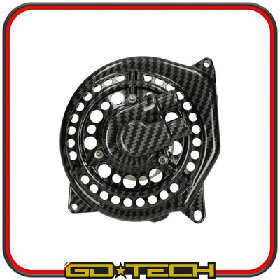 SCHWUNGRADDECKEL WASSERPUMPE MINARELLI HORIZONTAL MBK YAMAHA 50 GELOCHT CARBON