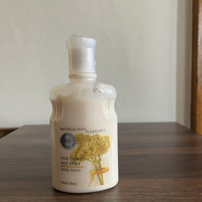 Bath & Body Works RICE FLOWER AND SHEA 8 oz Body Lotion RETIRED RARE sealed