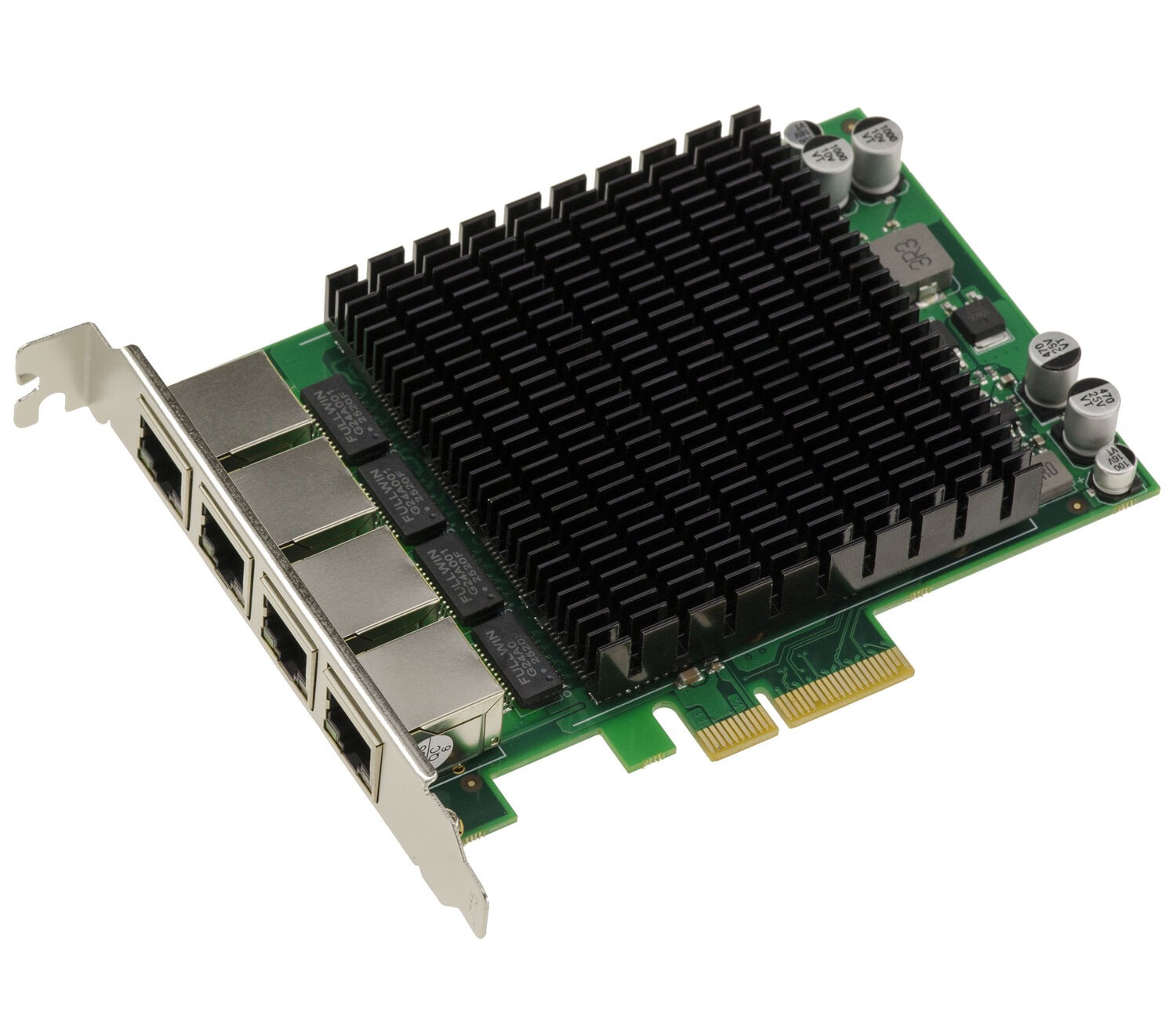 Carte réseau PCIe x4 Ethernet quadruple port Gigabit Intel 82574L