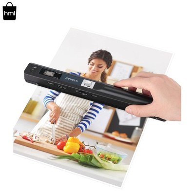 900 DPI Portable Handheld Scanner for A4 Documents & Pictures - USB, 16G SD Card