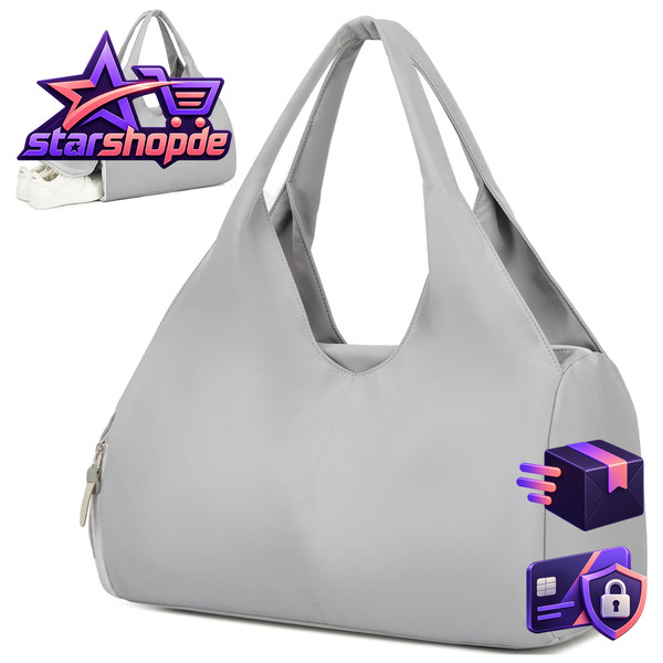 Sporttasche Damen Reisetasche HandgepäCk Mit Schuhfach Nassfach 50L-image