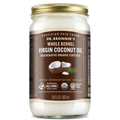 Dr. Bronner's - Organic Virgin Coconut Oil (Whole 30 Fl Oz (Pack of 1), Multi 