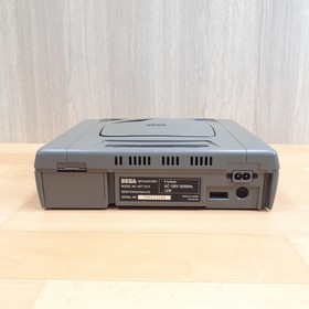 Sega Saturn Japanese Gray Console with 2 controllers, 6 games & cables tested