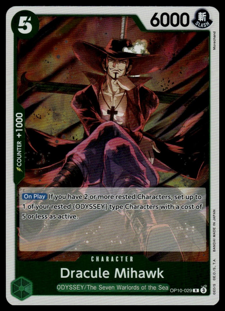 One Piece OP-10 Royal Blood Dracule Mihawk #OP10-029
