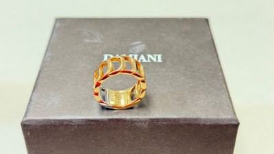 Damiani Anello Ladies Ring 18K Gold With Diamond Unworn US Size Approx 7 FullSet