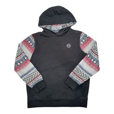 Hooey Hoodie youth Acuna medium black Pattern Pullover Western Aztec