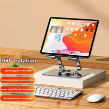 Adjustable Laptop Stand Foldable Aluminum Ergonomic Riser 360 Rotating Base
