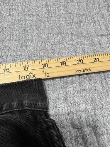 Vtg Y2K Paco Jeans Carpenter Shorts Black Baggy Hip Hop Skater Grunge Mens 36x12 - Picture 9 of 12