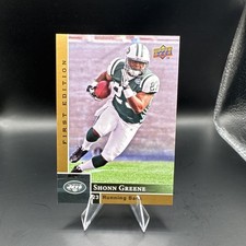 Upper Deck 2009 First Edition Shonn Greene Jets #177 Football Rookie Card. rookie card picture