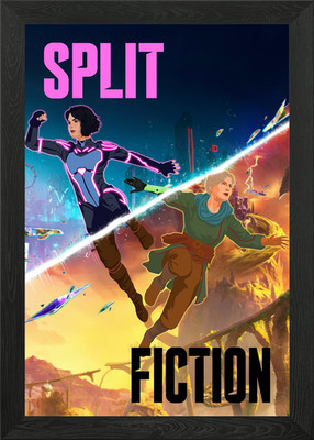 Split Fiction Poster Gerahmt Wandbild Poster Leinwanddruck Bild