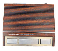 Realistic Weather Alert 3 Monitor Radio Shack 12-140 Vintage Desktop Radio Works