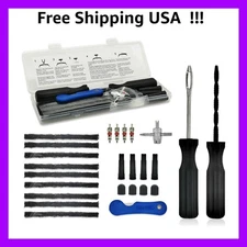 Tubeless , 26pcs Compact Tire Puncture Repair Kit, Tire Repair Tools and Tire...