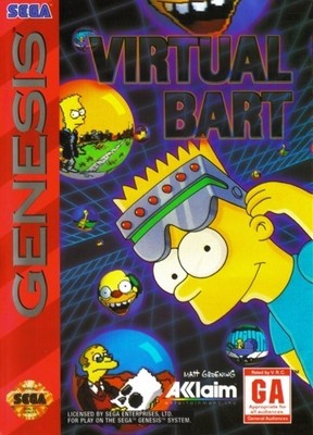 Virtual Bart - Sega Genesis Game Complete