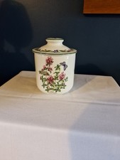 Royal Worcester Herbs Medium Lidded Storage Jar In Very Good Condition