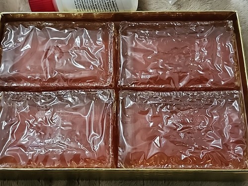 Juego de jabón en barra de agua de rosas y glicerina 4 manos cara cuerpo The Hewitt Co Ohio de colección - Imagen 3 de 5