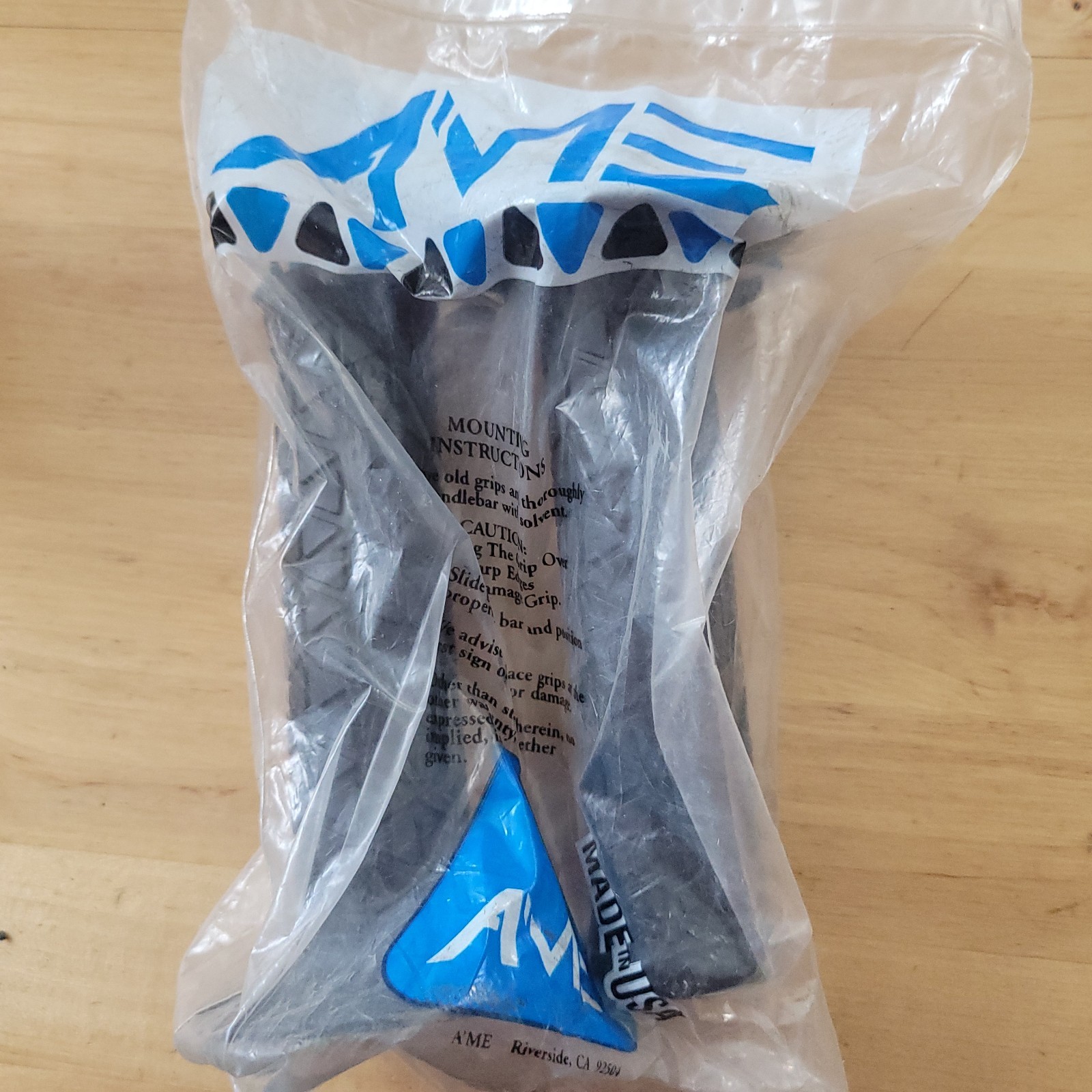 old School NOS  black Ame Tri bmx bike grips in the bag