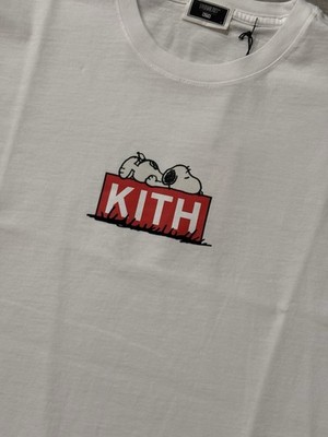 KITH for Peanuts khm033385-101 Doghouse Classic Logo Snoopy Tee