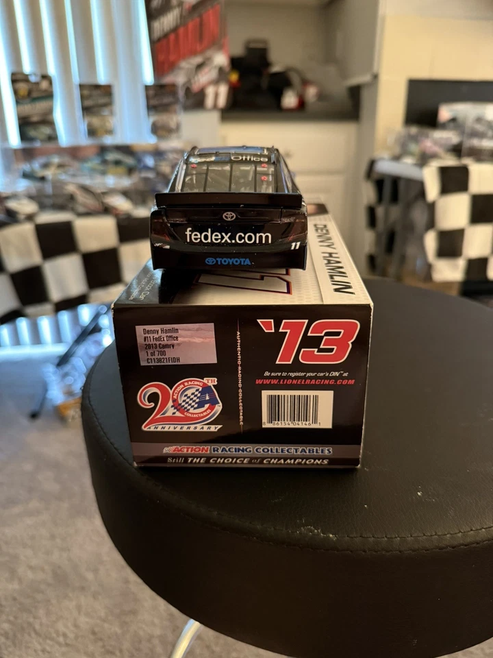 2013 Denny Hamlin #11 FedEx Office 1/24 Lionel Nascar Diecast  - Image 2 of 4