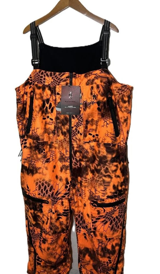 NUEVO Pantalones con tirantes de caza Kryptek Aegis Extreme Water a prueba de viento talla XXL Inferno $299 Foto 2 de 4