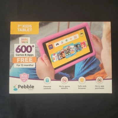 Disney Pebble Gear 7-Inch 16GB Kids Tablet - Pink - Brand New Sealed 2022 Camera - image 1 of 4