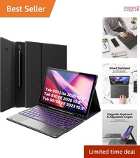 Keyboard Case for Galaxy Tab S10 Lite S10 FE S9 FE 5G 10.9 11 Inch Backlit To...