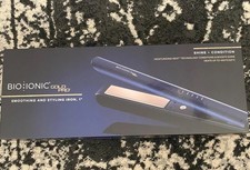 Bio Ionic GoldPro Hair Straightener Iron Flat Iron Curls Blue- 1 Inch NEW