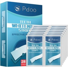 Teeth Whitening Strip 14 Treatments - Strips for Sensitive People Fast Remove