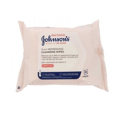 Johnson's Erfrischende Tücher Gesichtspflege Make-up Be Gone 25er 6er Pack