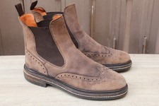 CHAUSSURE BOOTS SANTONI CHELSEA DAIM 9 / 43,5 EXCELLENT ETAT MEN'S SHOES 798€