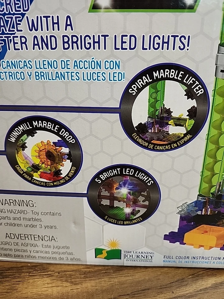 The Learning Journey Techno Gears Marble Mania - Extreme Glo 200+ pcs Glow Stem - Image 3 of 4