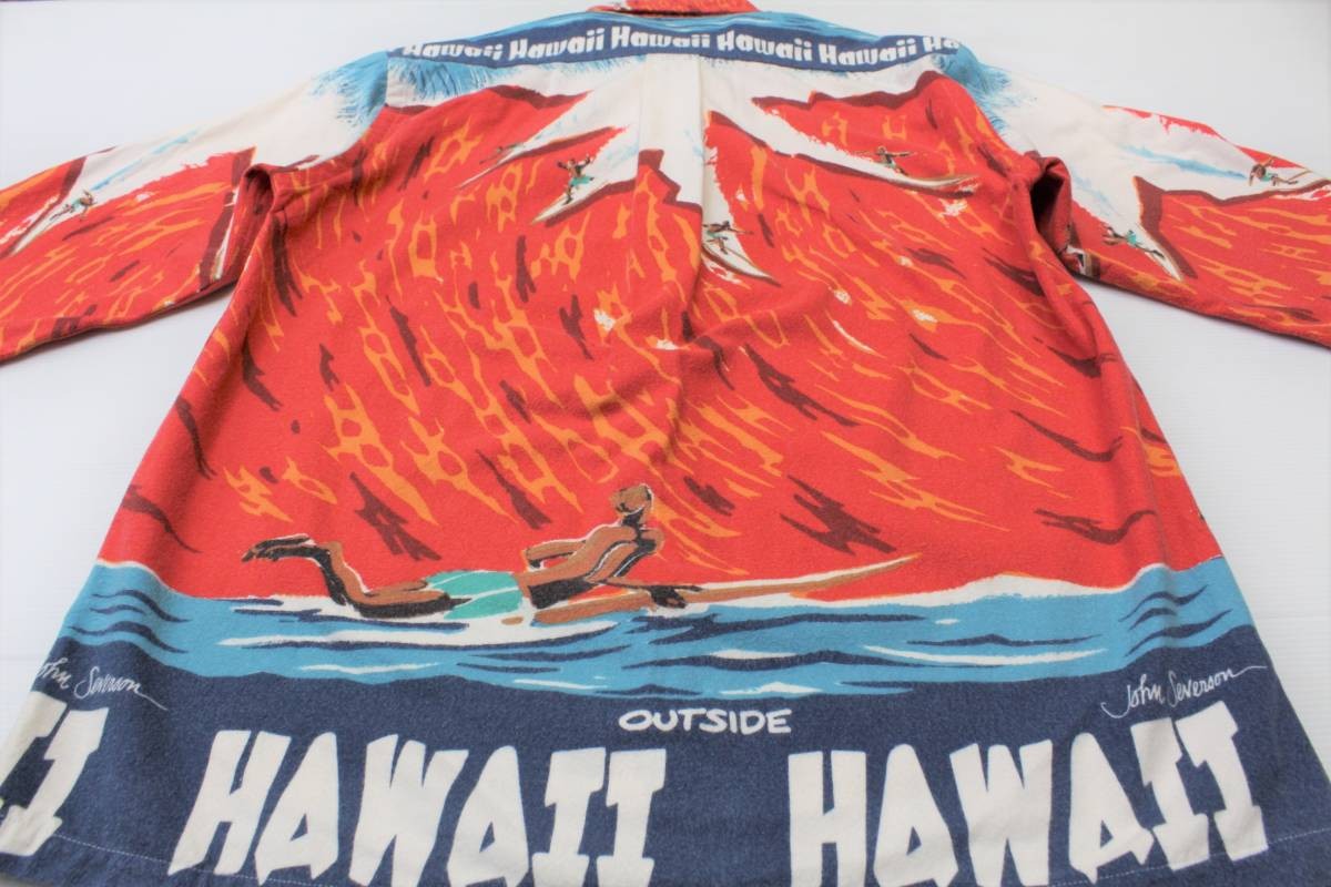 SAINT LAURENT Ysl90 Toyo M John Severson camicia di flanella abbottonata sole surf manica lunga Hawaii