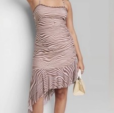 Wild Fable Zebra Print Bodycon Dress Size XL