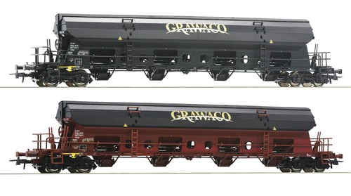 Roco 76135 - 2-tlg. Set: Selbstentladewagen, Grawaco, NS, NEUWARE selten | Zustand: Neu