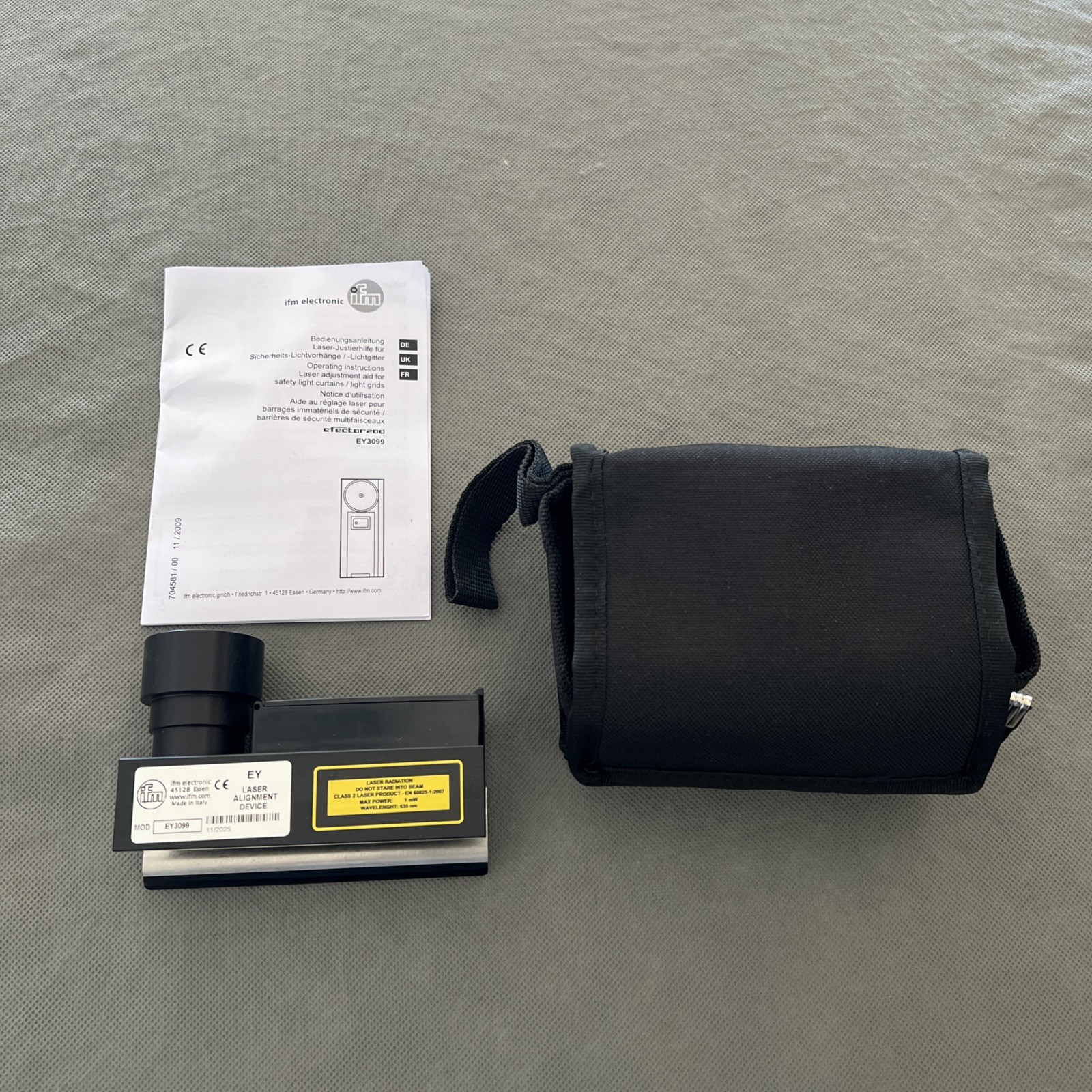 EFECTOR LASER ADJUSTMENT LIGHTCURTAINS-EY3099 / LASERADJUSTMENTLIGHTCURTAINSEY30