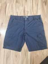 Mens Carhart Force Relaxed Fit Ripstop Cargo Navy Work Shorts