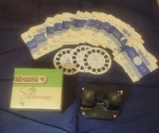Vintage View-Master Stereo Viewer with Reel Packets Lot (Fairy Tales, Cowboy Stars, Bugs Bunny, Christmas) — listing 4