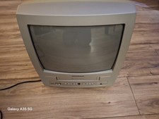 Sylvania SRC2213X TV/VCR Combo - Tested Works, w/Remote, Retro Gaming CRT TV